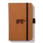 Dingbats A6 Pocket Wildlife Brown Bear Notebook - Dotted