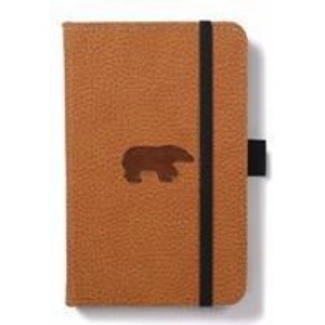 Dingbats A6 Pocket Wildlife Brown Bear Notebook - Dotted