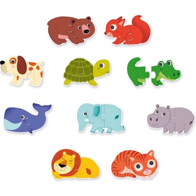 Djeco puzzle duo zvierátká