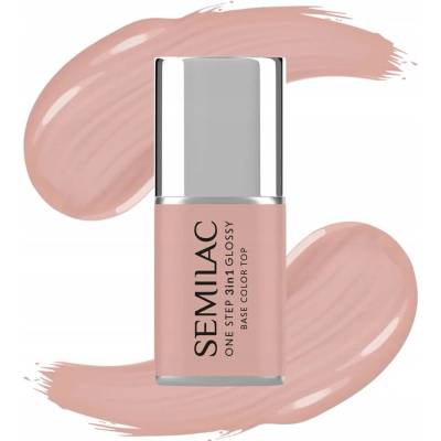 Hybridní lak 3v1 Semilac One Step Glossy 7ml S450 Light Peach