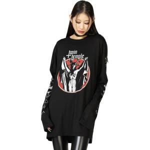 KILLSTAR унисекс тениска с дълъг ръкав KILLSTAR - Baphomette - Черна- KSRA009975