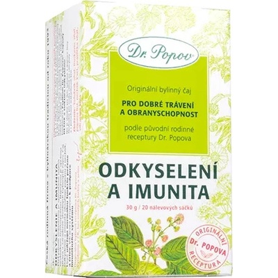 Dr.Popov Odkyselení imunita porcovaný čaj 30 g