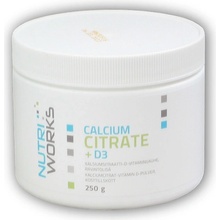 NutriWorks Calcium Citrate + D3 250 g