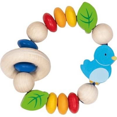 Goki Бебешка еластична дрънкалка Goki - Птичка (65282)