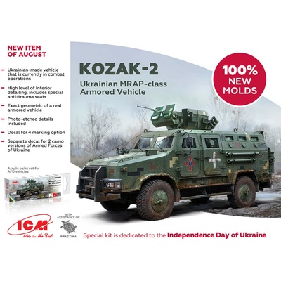 ICM Kozak-2 Ukrainian MRAP-class Armored Vehicle 35014 1:35