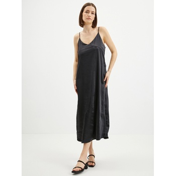 ONLY Черна дамска сатенена миди рокля с презрамки ONLY Cosmo ONLY | Cheren | ЖЕНИ | XS