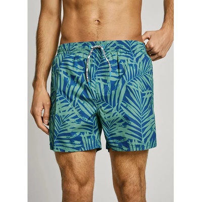 Pepe Jeans Бански гащета Pepe jeans Leaf swimming shorts - Blue (Moor Green)