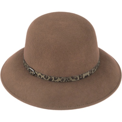 Fiebig Headwear since 1903 Dámský plstěný Cloche béžový
