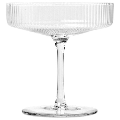 Ferm Living Чаши за шампанско Ripple прозрачни 2 бр (5444)