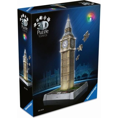 Ravensburger Iconics: Биг Бен (Нощно издание)