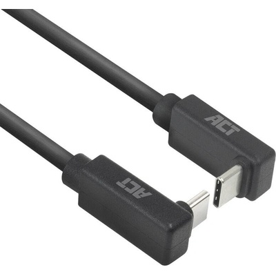 ACT Кабел USB-C - USB-C, 2м, 10Gbps 60W, ъглов нагоре/надолу (AC7478)