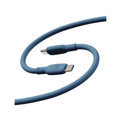 Кабел MOTOROLA, 2m, USB-C / USB-C, 5A, 100W, син (SJCS0CCB20ET1-EU-BL)