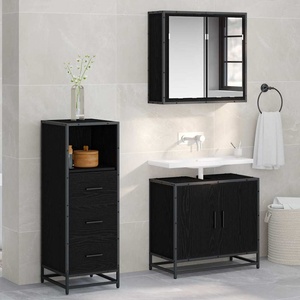 vidaXL Комплект мебели за баня Черния дъб 35 x 37, 5 x 100 см (883607)