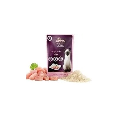 nuevo Kitten Chicken & Rice пауч за подрастващи котки 85gr