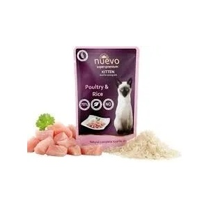 nuevo Kitten Chicken & Rice пауч за подрастващи котки 85gr