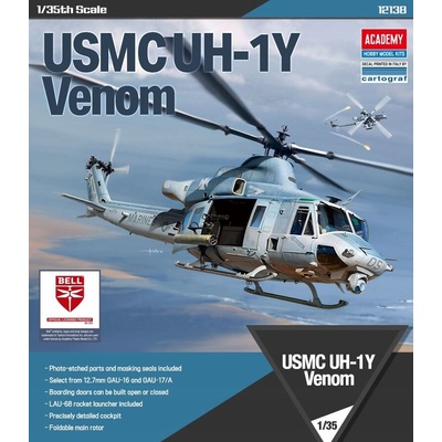 Academy USMC UH 1Y Venom Modelk Kit 12138 1:35