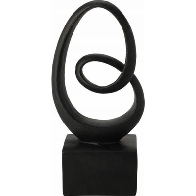Home Styling Collection Dekorativní figurka Abstrakce 1 výška 24,5 cm barva černá