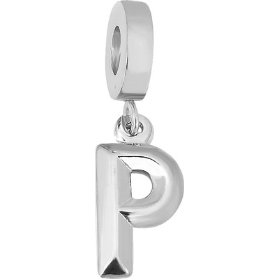 Linda's Jewelry Prívesok na náramok Písmeno P chirurgická oceľ Ip055