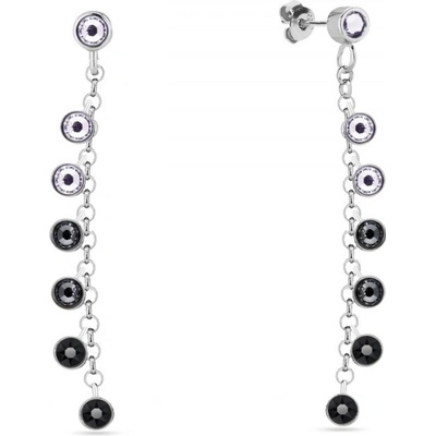 Spark černé se Swarovski Elements Milipedo KCROLO2038J Jet