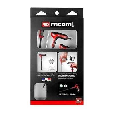 Facom Sada TORX klíčů s rukojetí ve tvaru T 5 ks 89TXA.PB