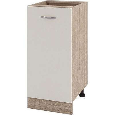 ИРИМ Долен шкаф с една врата и рафт Сити МС-21 мока / сатен 40 см