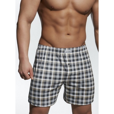 Cornette trenky Comfort káro vané Svetlomodré