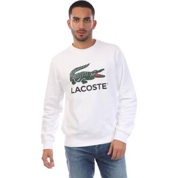 Lacoste Поларена блуза Lacoste Fleece Crew Neck Sweatshirt - White