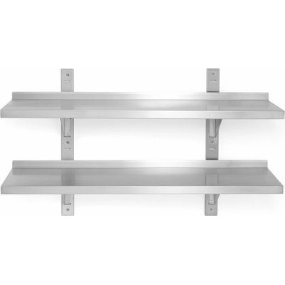 Hendi Police závěsná výškově nastavitelná, dvoupatrová, 2-konzole, 800x300x(H)600mm