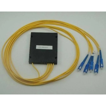 MEGAF Оптичен сплитер PLC 1x4 с SC-UPC конектори (CNPLC-104-SC1-SC1-BOX)