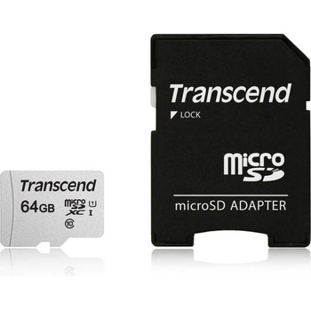 Image 1 of Transcend microSDXC 300S 64GB C10/U1 TS64GUSD300S-A