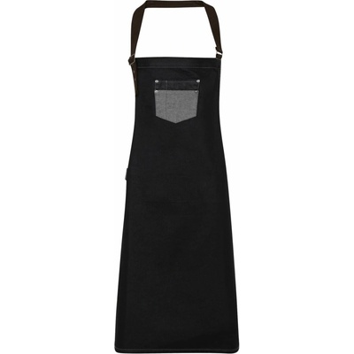Premier PR 136 Denim zástera s trakmi black denim