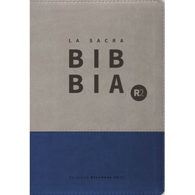 Bibbia R2. Versione riveduta 2020 Ediz. tascabile copertina similpelle bicolore grigio/blu