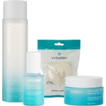 VVBETTER Комплект - Тонер за лице, Лифтинг серум и Крем, 200 + 30 + 50 ml + Гъба конджак