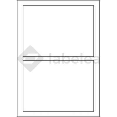 Labelea Samolepiace etikety 180x130 mm biele papierové, na hárku A4, pre laserovú a atramentovú tlač, Farba etikiet Biela, Počet hárkov v balení 100 EPY180130W002S