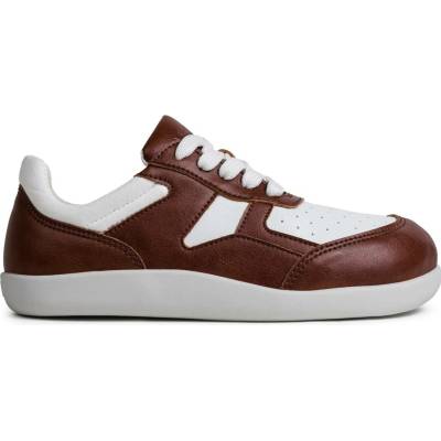 Ahinsa shoes Dámské tenisky Yuva Comfort bílo-hnědé