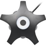ELMARK Grf355 АПЛИК ЗА СТЕНА 5x1w+2w 3000k ip54, ЧЕРЕН (95grf355/bl)