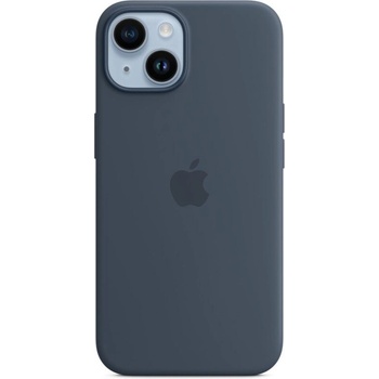 Image 1 of Apple Оригинален гръб Apple за iPhone 14 Silicone Case with MagSafe - Storm Blue