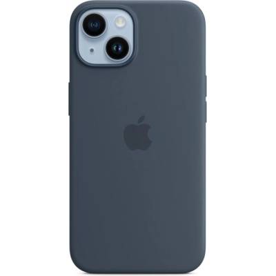 Apple Оригинален гръб Apple за Iphone 14 Silicone Case with MagSafe - Storm Blue