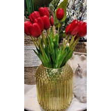 Kytice 7ks červených realistických tulipánů Tulips - 45cm