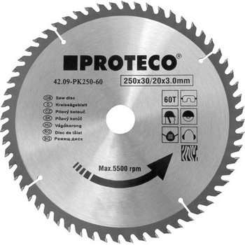 Proteco Pilový kotouč SK 254x3,0x30 48z + redukce 30/20mm