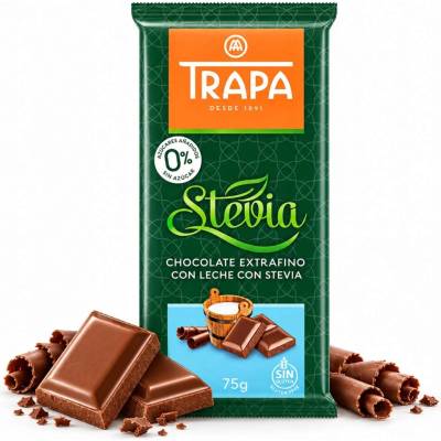 Trapa Čokoláda mliečna so stéviou 75 g