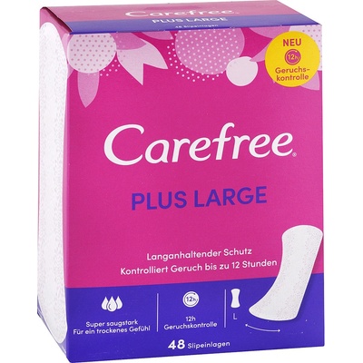 Carefree Plus Large slipové vložky so sviežou vôňou 48 ks