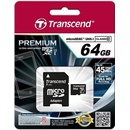 Transcend microSDXC Premium 64 GB UHS-I TS64GUSDU1