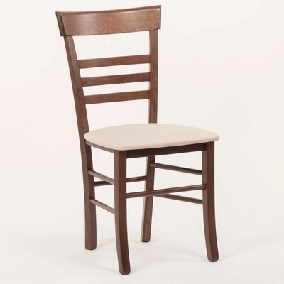 ITTC Stima Siena s čalouněným sedákem Tmavě Hnědá / Lux béžová 25