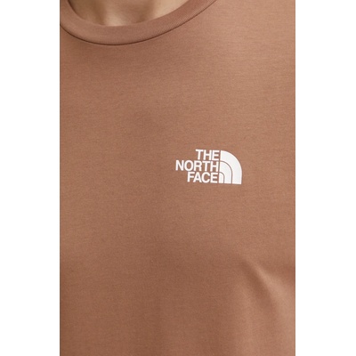 The North Face Тениска The North Face Simple Dome в кафяво с принт NF0A87NG6IH1 (NF0A87NG6IH1)