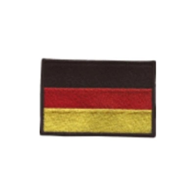 Nášivka Nemecká vlajka 4,2x3,2 cm suchý zips - farebná