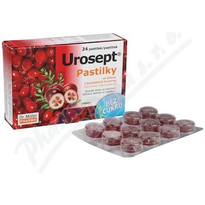 Dr.Müller Urosept pastilky bez cukru 24ks