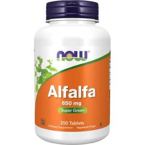 NOW NOW Alfalfa 650mg, 250 Tablets - fitnesdobavki - 25,41 лв