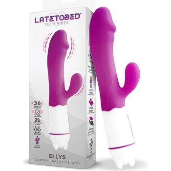 Image 1 of LATETOBED Ellys Vibrator 36 Functions Silicone USB Purple