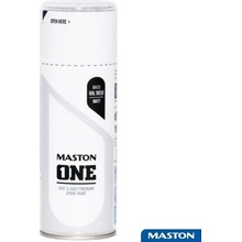 Maston One Spraypaint akrylová barva ve spreji 400 ml white RAL 9010 hedvábný mat